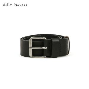 ヌーディージーンズ メンズ Nudie Jeans 正規販売店 ベルト JOHANNESSON BELT BLACK B0｜mixon