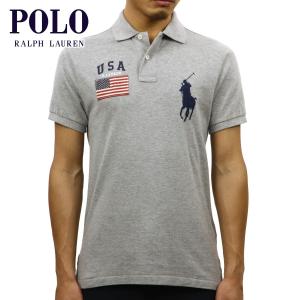 ポロ ラルフローレン メンズ POLO RALPH LAUREN 正規品 半袖ポロシャツ CUSTOM-FIT BIG PONY FLAG POLO