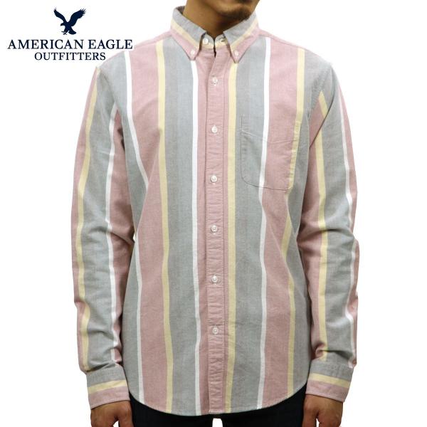 アメリカンイーグル AMERICAN EAGLE 正規品 メンズ 長袖 ボタンダウンシャツ AE O...