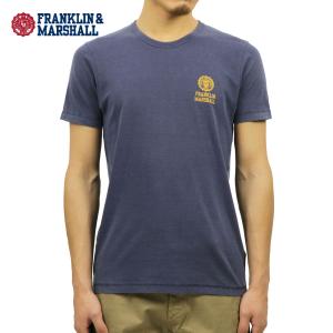 フランクリン マーシャル Tシャツ 正規販売店 FRANKLIN＆MARSHALL 半袖Tシャツ クルーネック LOGO TEE NAVY TSMF172AN 451 父の日 プレゼント ラッピング｜mixon