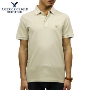 アメリカンイーグル AMERICAN EAGLE 正規品 メンズ ワンポイントロゴ 半袖ポロシャツ AE Ultra Soft Logo Polo Shirt 1165-8848-212｜mixon