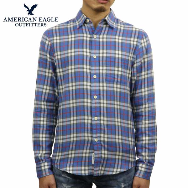 アメリカンイーグル シャツ メンズ 正規品 AMERICAN EAGLE 長袖シャツ ネルシャツ A...