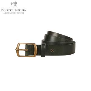 スコッチアンドソーダ ベルト メンズ 正規販売店 SCOTCH＆SODA レザーベルト CLASSIC WIDE LEATHER BELT 145715 0008 69300 BLACK｜mixon