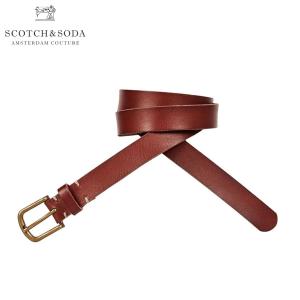 スコッチアンドソーダ ベルト メンズ 正規販売店 SCOTCH＆SODA レザーベルト CLASSIC LEATHER BELT 145716 1693 69301 MAHOGANY