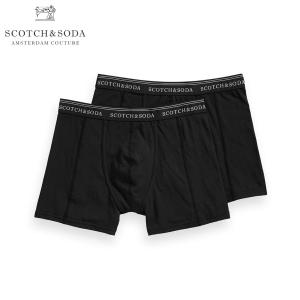 スコッチアンドソーダ SCOTCH＆SODA 正規販売店 メンズ アンダーウェア ボクサーパンツ 2枚組 BASIC NOS 2-PACK CLASSIC BOXER SHORTS 124904 08 D｜mixon