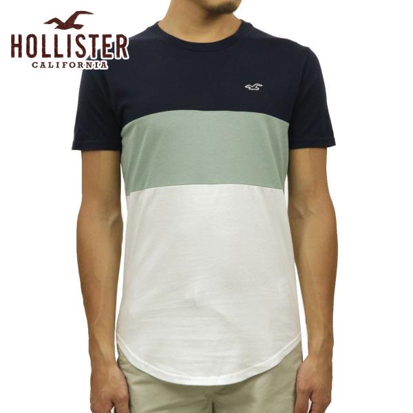 ホリスター Tシャツ メンズ 正規品 HOLLISTER 半袖Tシャツ クルーネックTシャツ カーブ...