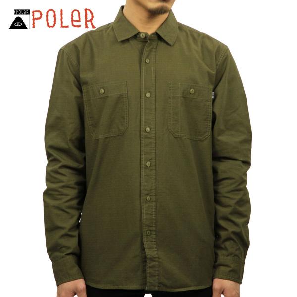 ポーラー シャツ メンズ 正規販売店 POLER 長袖シャツ ワークシャツ HAWTHORN L/S...