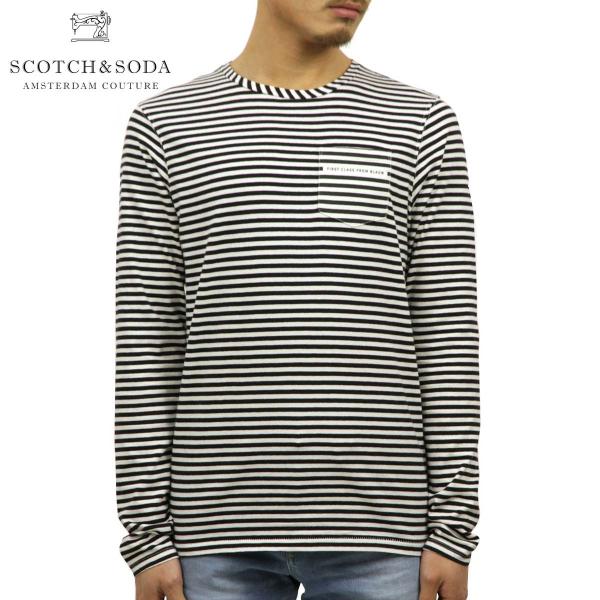 スコッチアンドソーダ SCOTCH＆SODA 正規販売店 メンズ クルーネック 長袖ポケットTシャツ...