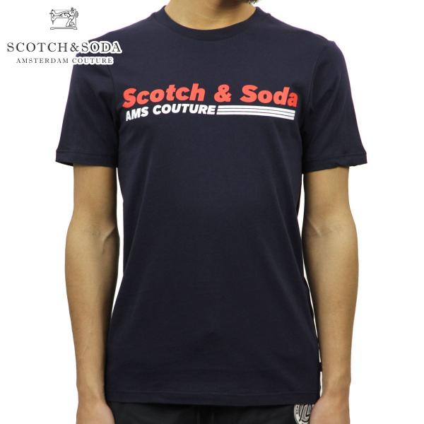 スコッチアンドソーダ SCOTCH＆SODA 正規販売店 メンズ クルーネック 半袖ロゴTシャツ S...