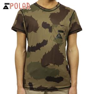 ポーラー POLER 正規販売店 メンズ 半袖 ラッシュガード Tシャツ SUMMIT RUSH GUARD S/S TEE OLIVE FURRY CAMO 父の日 プレゼント ラッピング｜mixon