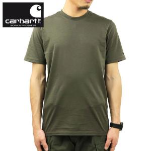 カーハート Tシャツ メンズ 正規販売店 CARHARTT WIP 半袖Tシャツ 無地Tシャツ SHORT SLEEVE BASE T-SHIRT CYPRESS/BLACK I026264 63｜mixon