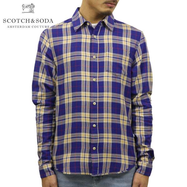 スコッチアンドソーダ シャツ メンズ 正規販売店 SCOTCH＆SODA 長袖シャツ ネルシャツ フ...