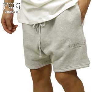 フィアオブゴッド fog essentials ショートパンツ メンズ 正規品 FEAR OF GOD スウェットハーフパンツ ボトムス FOG ESSENTIALS SWEAT SHORTS HEATHER GREY｜mixon