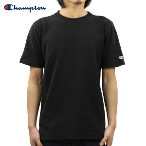 チャンピオン CHAMPION 正規品 メンズ クルーネック 半袖Tシャツ REVERSE WEAVE T-SHIRT C3-X301 090 BLACK｜mixon