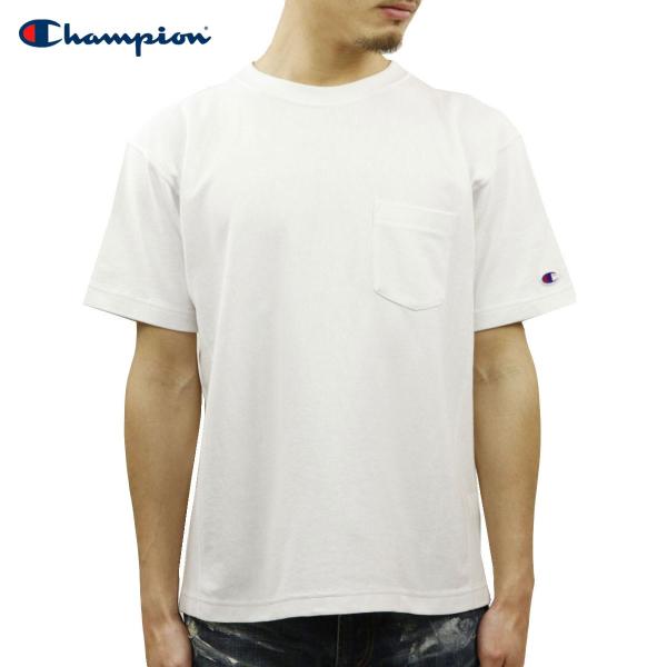 チャンピオン CHAMPION 正規品 メンズ クルーネック 半袖Tシャツ ポケTシャツ REVER...