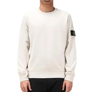 ストーンアイランド スウェット メンズ 正規品 STONE ISLAND トレーナー 無地 FLEECE WHITE FELPA BIANCO 63051 V0001｜mixon