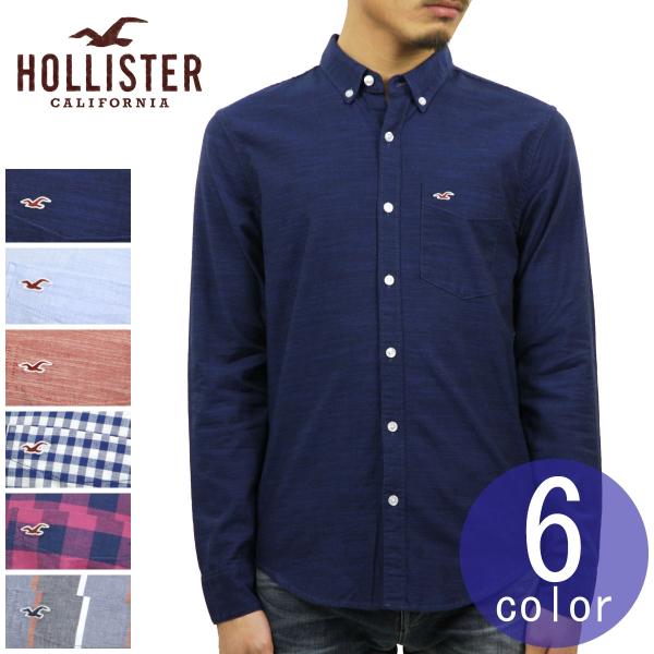 ホリスター シャツ HOLLISTER 正規品 メンズ ボタンダウン スリムフィット 長袖シャツ S...