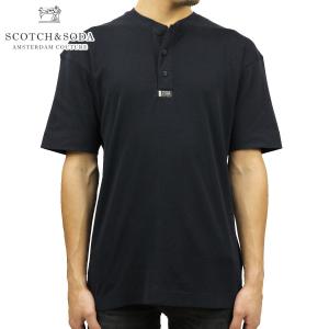 スコッチアンドソーダ Tシャツ メンズ 正規販売店 SCOTCH＆SODA ヘンリーネックTシャツ 半袖Tシャツ SHORTSLEEVE GRANDAD  父の日 プレゼント ラッピング｜mixon