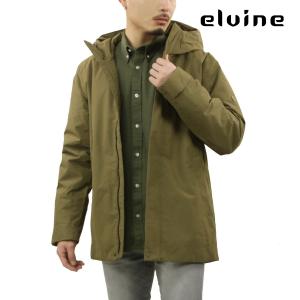 エルバイン メンズ ナイロンジャケット 正規販売店 ELVINE アウター ジャケット BARNARD THERMORE TASLAN DOWN JACKET 330100 209 MARTINI OLIVE｜mixon