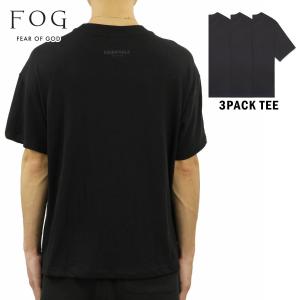 フィアオブゴッド fog essentials Tシャツ メンズ 正規品 FEAR OF GOD エッセンシャルズ 3パック 半袖Tシャツ 3枚組 FOG ESSENTIALS 3 PACK T-SHIRTS BLACK｜mixon