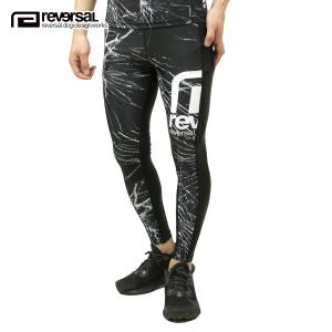 新品 REVERSAL リバーサル 総柄デザイン ロングスパッツ XL reversal リバーサル 4way ラッシュガード レギンス 10分丈 ランニング