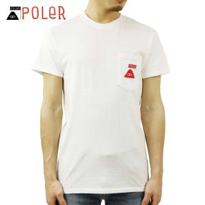 ポーラー Tシャツ メンズ 正規販売店 POLER ポケットTシャツ 半袖Tシャツ SUMMIT POCKET TEE 211APM2009 WHITE｜mixon