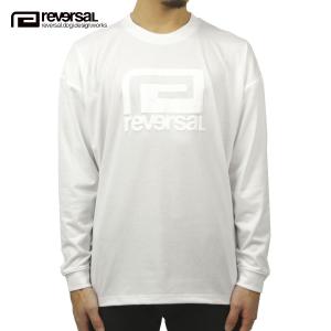 リバーサル ロンT メンズ 正規販売店 REVERSAL rvddw 長袖Tシャツ ロゴTシャツ PEMVS PUFF LOGO LONG SLEEVE rv21aw111 WHITE｜mixon