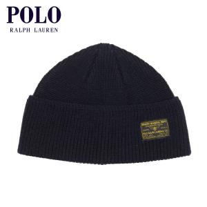 ポロ ラルフローレン 帽子 メンズ レディース 正規品 POLO RALPH LAUREN ビーニー ニットキャップ VINTAGE NAVAL WATCH CAP PC0663 433 HUNTER NAVY｜mixon