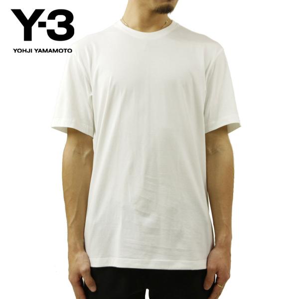 ワイスリー Tシャツ メンズ 正規品 Y-3 半袖Tシャツ バックプリント クルーネック ロゴTシャ...