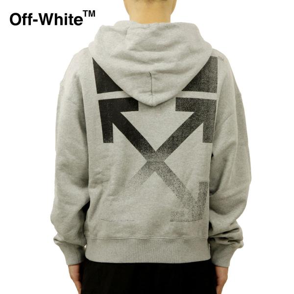 オフホワイト パーカー メンズ 正規品 OFF-WHITE プルオーバーパーカー バックプリント D...