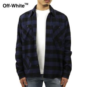 オフホワイト シャツ メンズ 正規品 OFF-WHITE 長袖シャツ フランネルシャツ ネルシャツ SPECIAL FLANNEL SHIRT BLACK NO COLOR OMGA188F21FAB0011000｜mixon