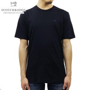 スコッチアンドソーダ 半袖Tシャツ メンズ 正規販売店 SCOTCH＆SODA コットン BASIC ORGANIC COTTON CREW NECK TEE T-SHIR 父の日 プレゼント ラッピング｜mixon