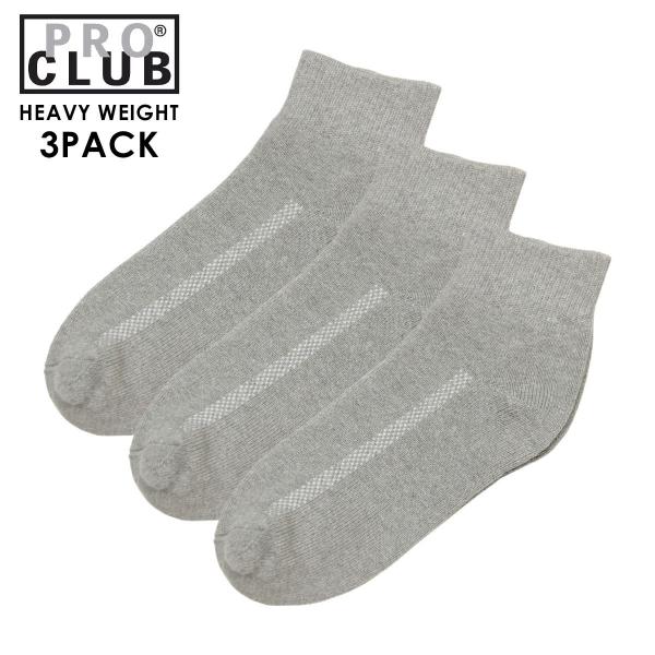 プロクラブ 靴下 メンズ 正規品 PROCLUB スニーカーソックス 3足組 PRO CLUB HE...