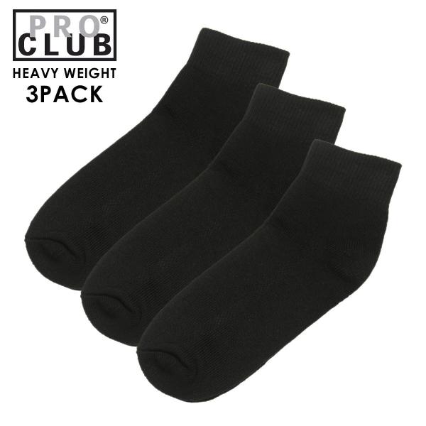 プロクラブ 靴下 メンズ 正規品 PROCLUB スニーカーソックス ショートソックス 3足組 PR...