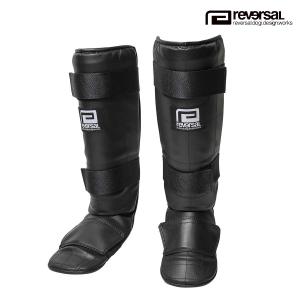 リバーサル サポーター メンズ レディース 正規販売店 REVERSAL rvddw レッグガード レッグプロテクター BIG MARK MMA LEG GUARDS RV22AW703 BLACK｜mixon