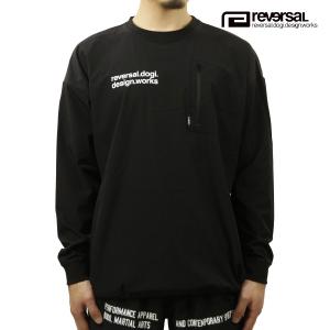 リバーサル メンズ ロンT 正規販売店 REVERSAL ストレッチ 長袖Tシャツ 4WAY STRETCH LONG SLEEVE rv23ss152 BLACK 父の日 プレゼント ラッピング｜mixon