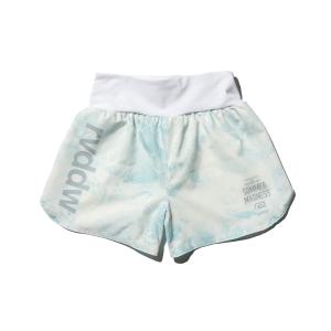 リバーサル レディース ショートパンツ 正規販売店 REVERSAL ハイウエスト ファイトパンツ スポーツ HIGH WAIST SHORTS rv23ss803 AQUA｜mixon