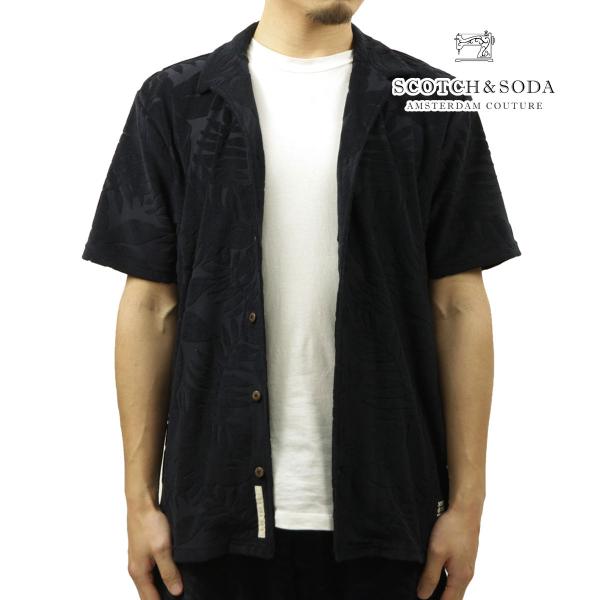 スコッチアンドソーダ メンズ 半袖シャツ 正規販売店 SCOTCH＆SODA 開襟シャツ アロハシャ...