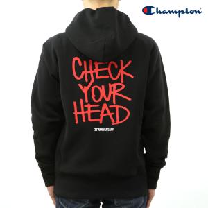 チャンピオン メンズ パーカー 正規品 CHAMPION ビースティ・ボーイズ BEASTIE BOYS TCV REVERSE WEAVE SOFT FLEECE "CHECK YOUR HEAD" HOODED 219279 KK001｜mixon