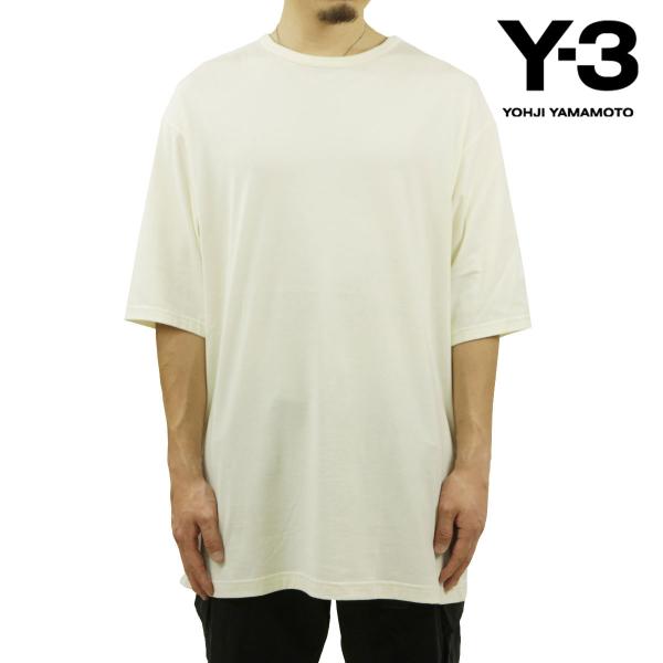 ワイスリー メンズ 半袖Tシャツ 正規品 Y-3 コットン クルーネック ロゴ LOOSE FIT ...