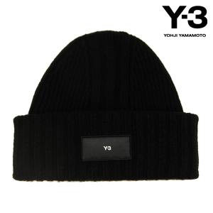 ワイスリー メンズ レディース ニットキャップ 正規品 Y-3 ロゴ ビーニー ニット帽 Y-3 KNIT BEANIE IL6965 BLACK｜mixon