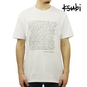 スビ メンズ 半袖Tシャツ 正規販売店 KSUBI クルーネック トップス WHITENOISE KASH SORT SLEEVE TEE SPACE WHITE MFA23TE 父の日 プレゼント ラッピング｜mixon