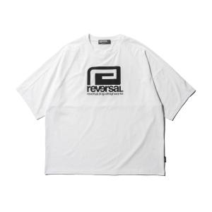 予約商品 5月頃入荷予定 リバーサル メンズ 半袖Tシャツ 正規販売店 REVERSAL クルーネック ストレッチ OVER SIZE STRETCH DRY TEE RV24SS053-WH WHITE｜mixon