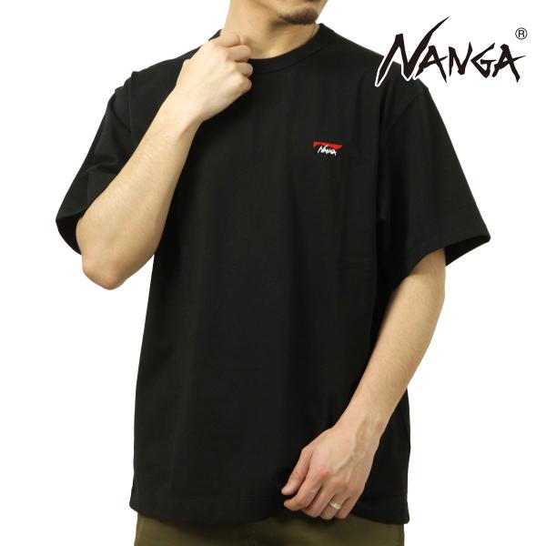 ナンガ メンズ 半袖Tシャツ 正規販売店 NANGA クルーネック ワンポイント ロゴ ECO HY...