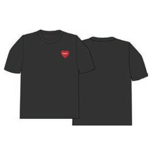 ポーラー メンズ 半袖Tシャツ 正規販売店 POLER クルーネック ワンポイント FURRY HEART TEE 241APU2009-BLK BLACK｜mixon