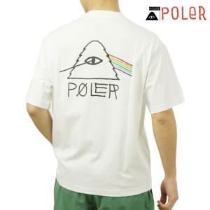 【ボーナスストア 誰でも+5% 5/1 0:00〜5/1 23:59】 ポーラー メンズ 半袖Tシャツ 正規販売店 POLER クルーネック バックプリント PSYCHEDELIC RELAX FIT T｜mixon