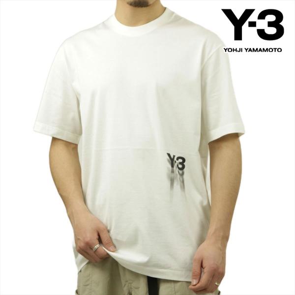 ワイスリー メンズ 半袖Tシャツ 正規品 Y-3 クルーネック コットン ロゴ GFX SS TEE...