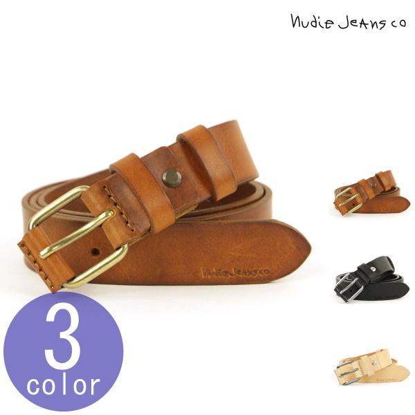 ヌーディージーンズ ベルト メンズ 正規販売店 Nudie Jeans 本革 革ベルト レザーベルト...