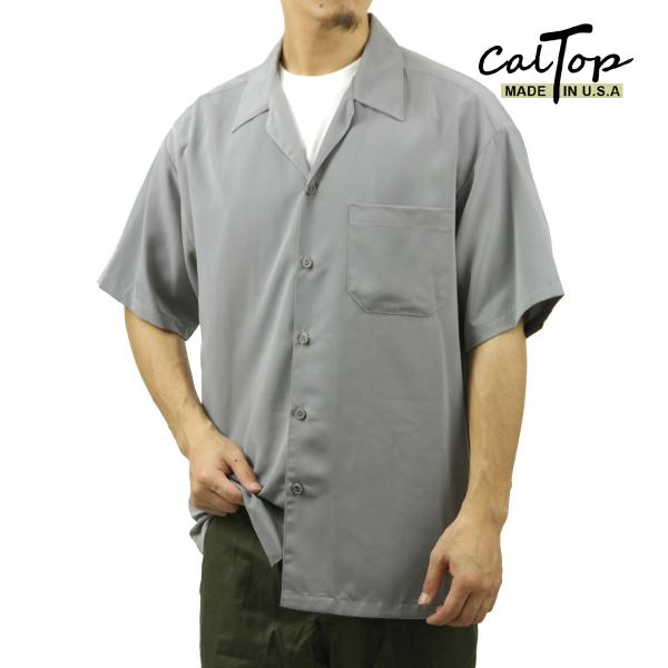 キャルトップ メンズ 開襟シャツ 正規品 CALTOP カジュアルシャツ OPEN COLLAR S...