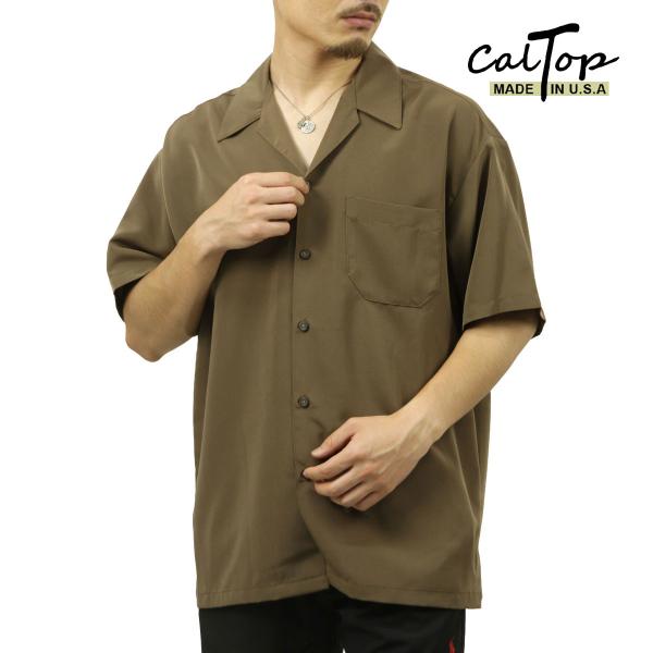 キャルトップ メンズ 開襟シャツ 正規品 CALTOP カジュアルシャツ OPEN COLLAR S...